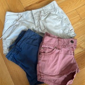 3 pairs of jr shorts size 1